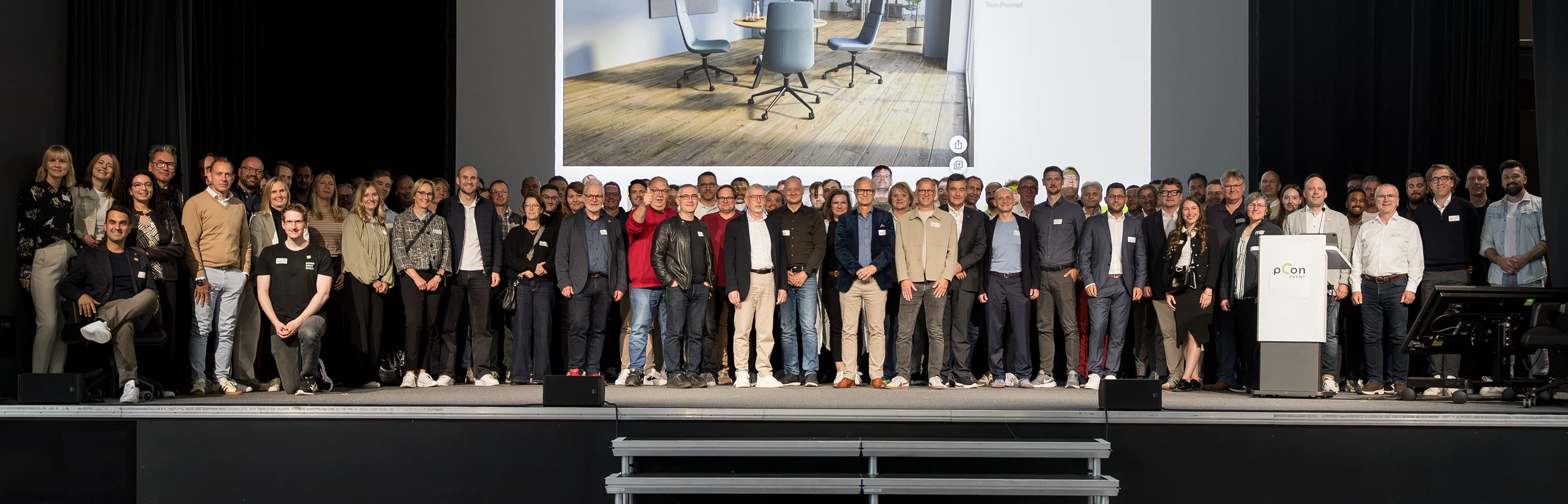 Gruppenfoto bei pCon Event