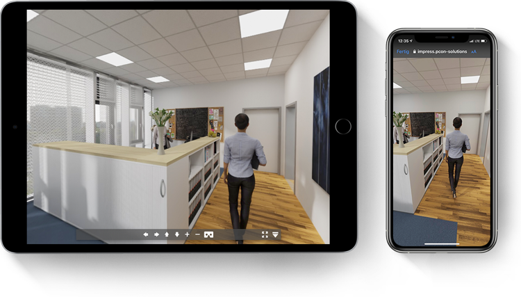 pCon.planner: Begehbare Raumplanung