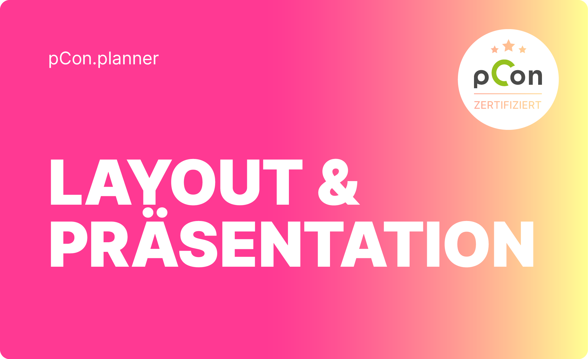 pCon.planner: Pr&auml;senz-Seminar 